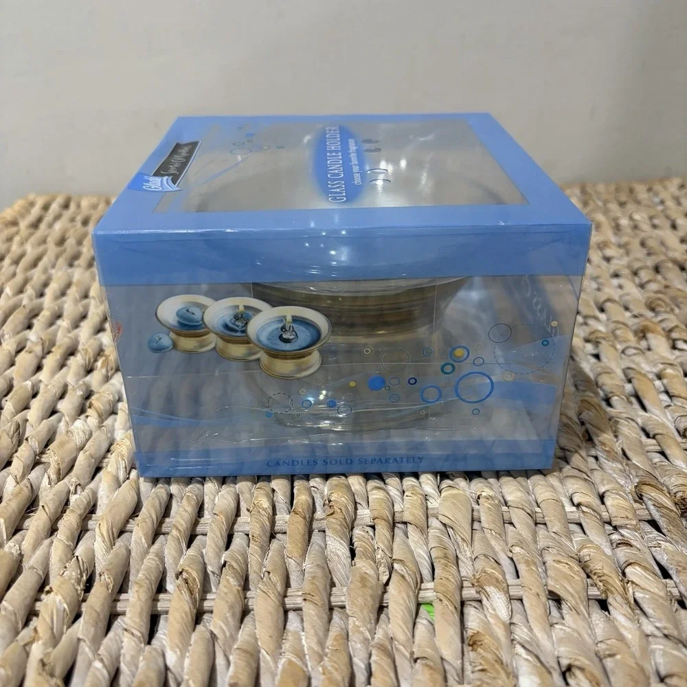 NIB Glade Scented Oil‎ GLASS CANDLE HOLDER only NO candles
